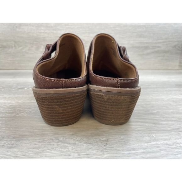 Sofft Eurosoft Amelia Women's Mule Clog Slip-On Leather 9 Brown Comfort Shoes - Picture 7 of 11